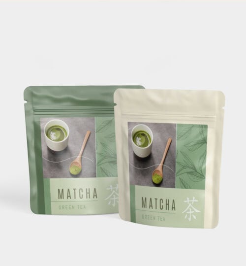 high quality standup pouch for matcha