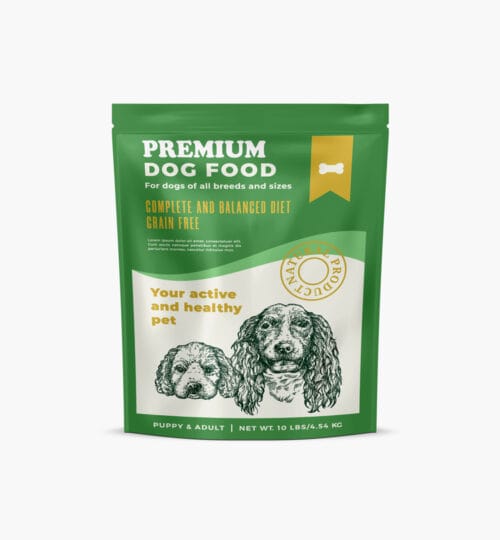 standup pouch dog food
