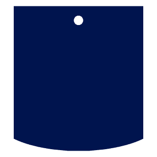 custom pouch with round hang hole