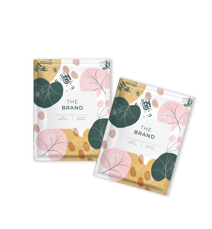 layflat pouch packaging for skincare