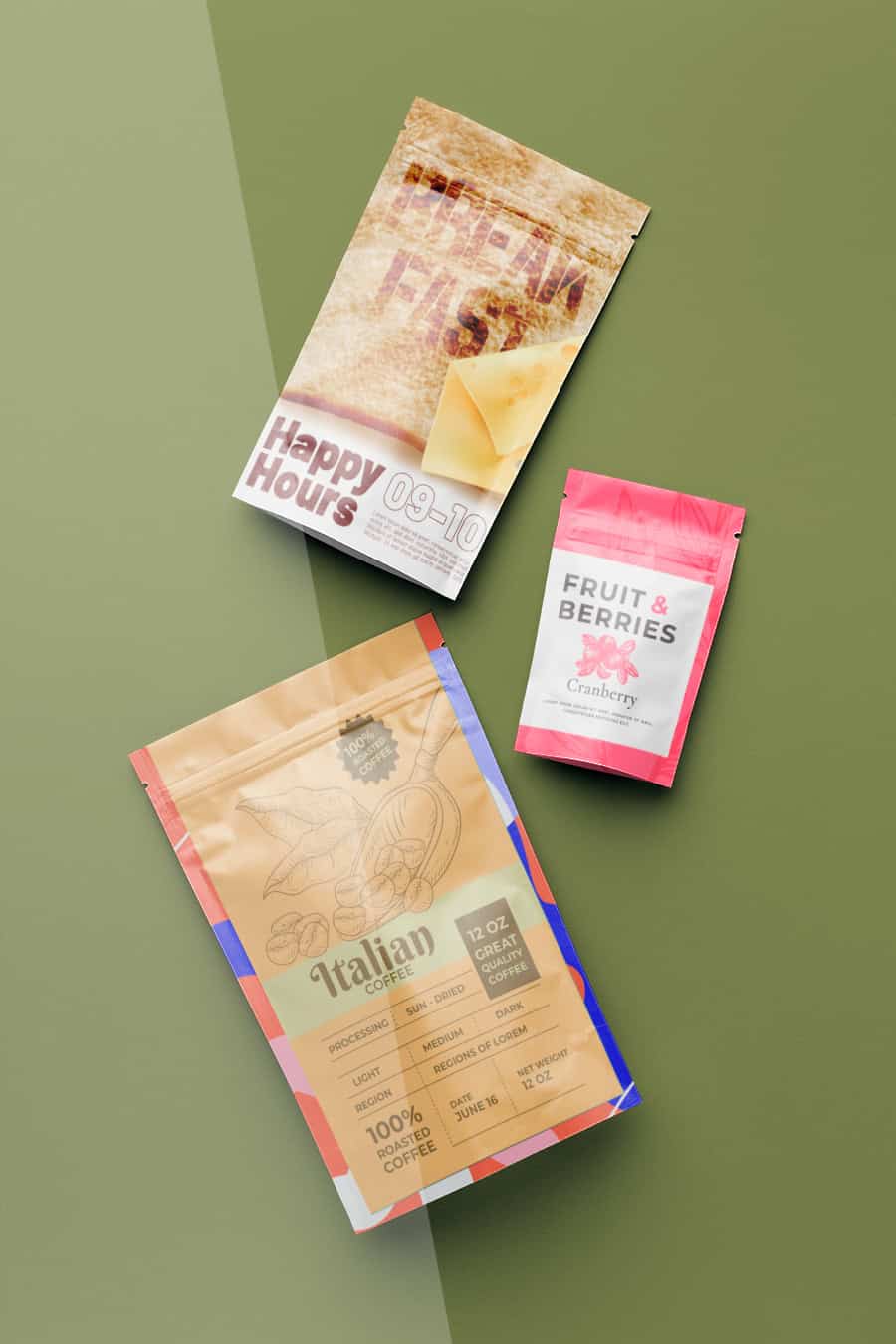 standup pouch fruit berries