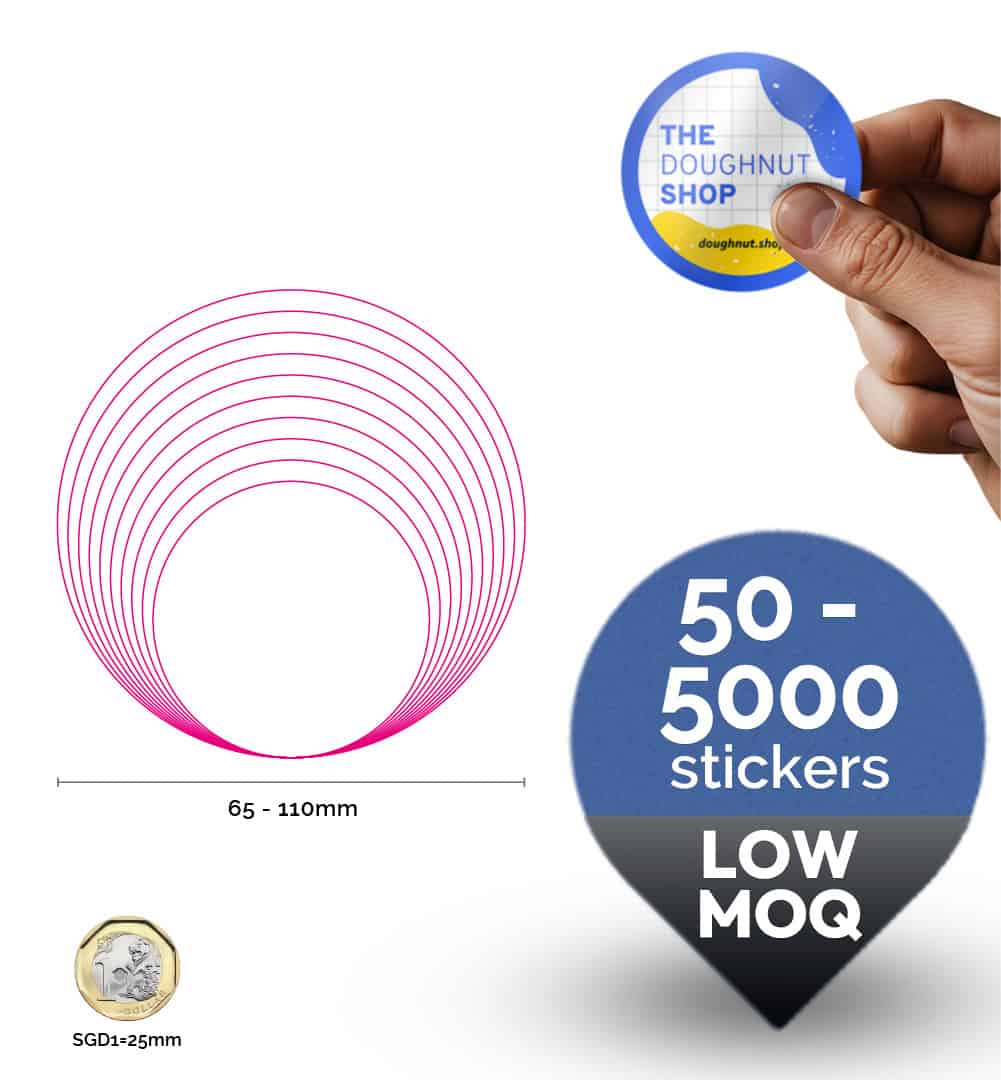 Custom Stickers_Round Stickers C65-110mm