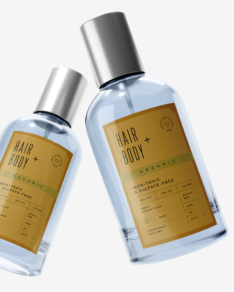 kraft stickers showcase parfum